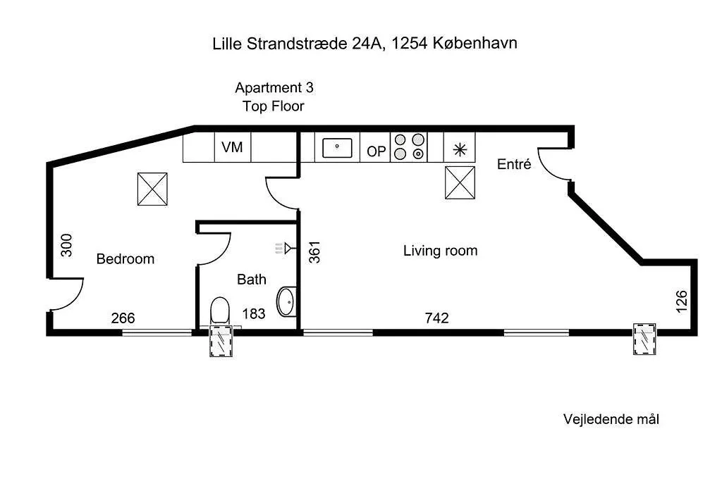 Apartman Charmerende Lejlighed Ved Nyhavn 3 Sal Koppenhága Dánia